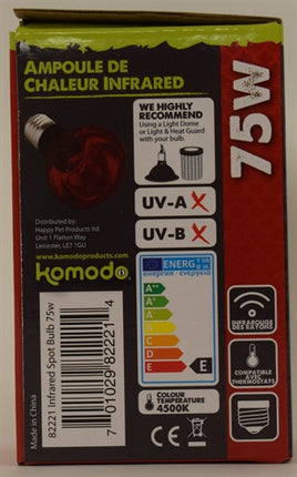 Komodo-Infrarot-Wärmelampenasche