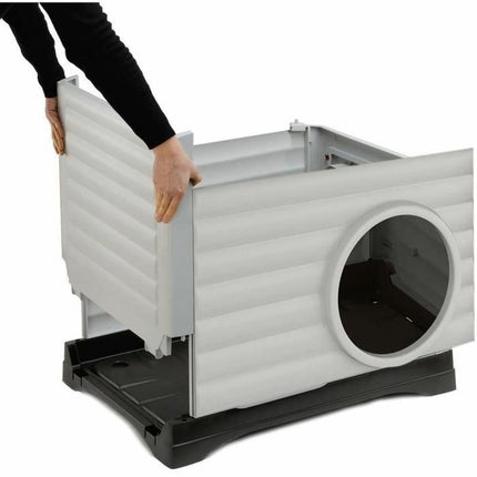 Ferplast Husdjurssäng Ferplast Petvilla 50 Harts Termoplast 38,5 X 43 X 38,5 Cm Vit Grå