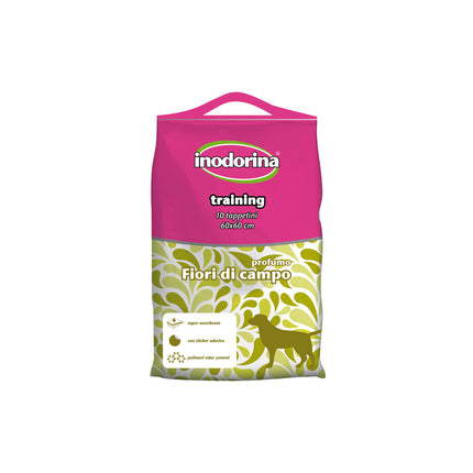 Inodorina Träningsunderlägg För Valp Inodorina Wild Flower 60 X 60 Cm (10 Antal)
