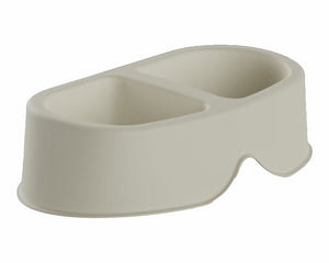 Plastiken Hundmatare Plastiken 20138  Beige Plast 0,5 L Double