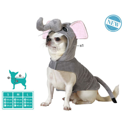 Bigbuy Pets Hundkostym Storlek M Elefant