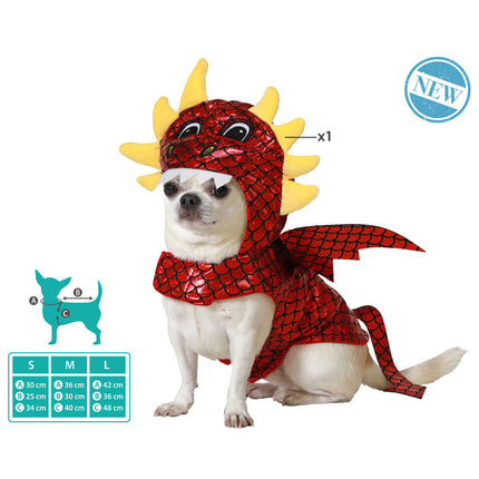 Bigbuy Pets Hundkostym Storlek S Drake