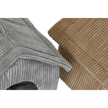 Dkd Home Decor Säng För Husdjur Dkd Home Decor 40 X 33 X 38 Cm 48 X 37 X 40 Cm Grå Kamel Aluminium 2 Antal