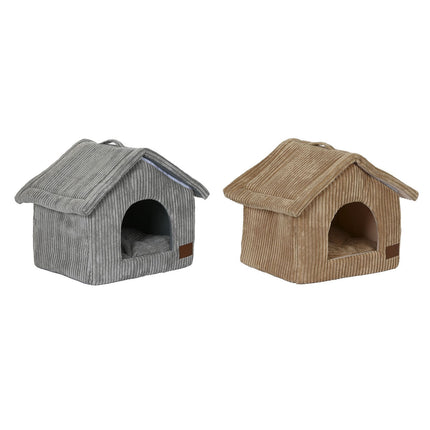 Dkd Home Decor Säng För Husdjur Dkd Home Decor 40 X 33 X 38 Cm 48 X 37 X 40 Cm Grå Kamel Aluminium 2 Antal