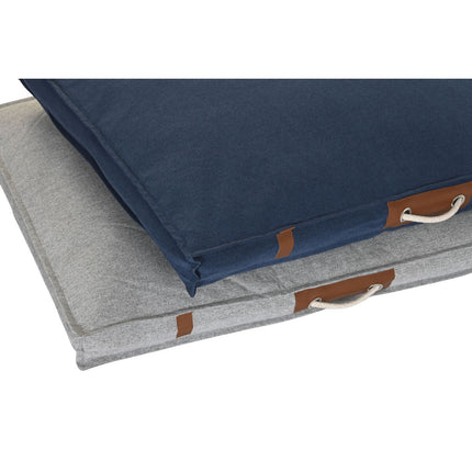 Dkd Home Decor Säng För Husdjur Dkd Home Decor 88 X 68 X 10 Cm Marinblå Ljusgrå 2 Antal