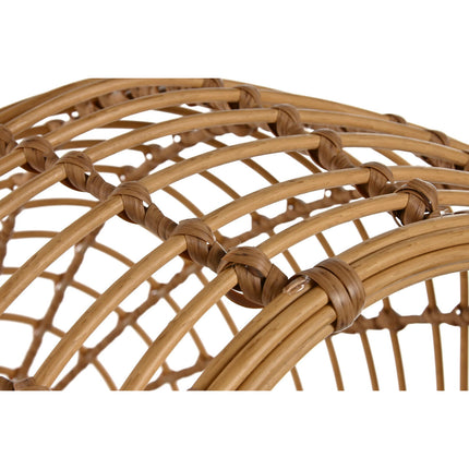 Home Esprit Säng För Husdjur Home Esprit Vit Naturell Syntetisk Rattan 60 X 58 X 58 Cm