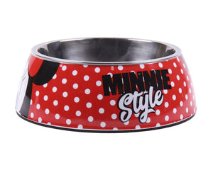 Minnie Mouse Hundmatare Minnie Mouse Röd Melamin 180 Ml Svart Metall