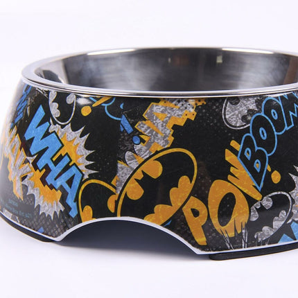 Batman Hundmatare Batman Melamin 180 Ml Svart Metall