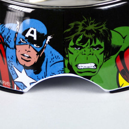 Marvel Hundmatare Marvel Melamin 180 Ml Röd Metall