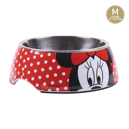 Minnie Mouse Hundmatare Minnie Mouse Melamin 410 Ml Multicolour Polyester Metall