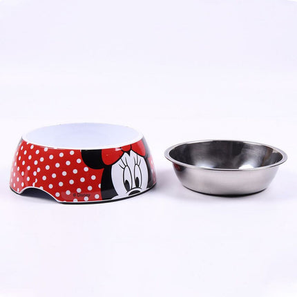 Minnie Mouse Hundmatare Minnie Mouse 760 Ml Melamin Metall Multicolour