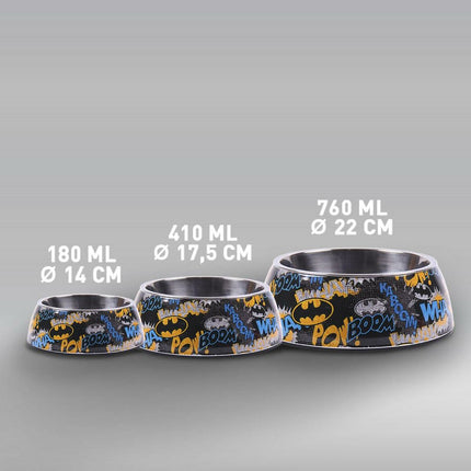 Batman Hundmatare Batman 760 Ml Melamin Metall Multicolour