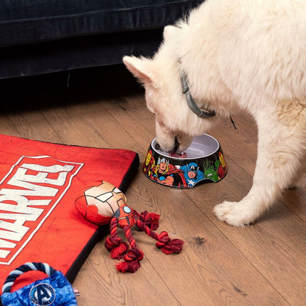 Marvel Hundmatare Marvel 760 Ml Melamin Röd Metall