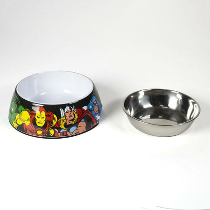 Marvel Hundmatare Marvel 760 Ml Melamin Röd Metall