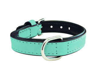 Gloria Hundhalsband Gloria 30 Cm Vadderad Läder Blå
