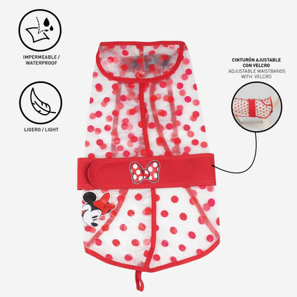 Minnie Mouse Regnrock För Hundar Minnie Mouse Röd M
