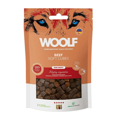 Woolf Hundgodis Woolf Soft Cubes Beef Nötkött 100 G