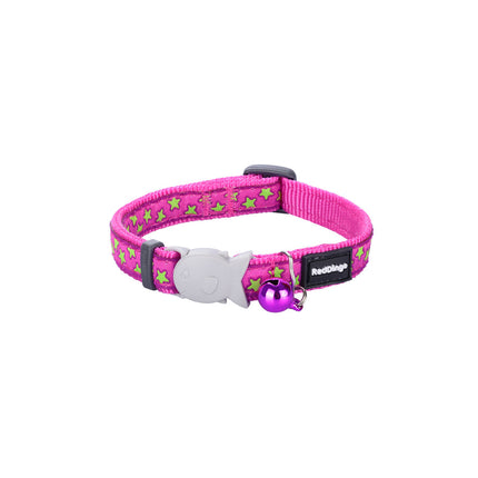 Red Dingo Katt Krage Red Dingo Stars Lime On Hot 20-32 Cm Rosa