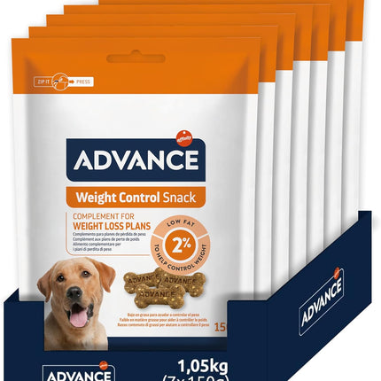 Advance Weight Control Snack 7×150 g – Snack voor Gewichtsbeheersing bij Honden