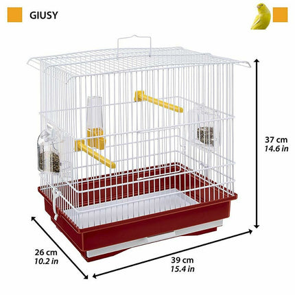 Ferplast Bird Cage Ferplast Giusy Röd Vit