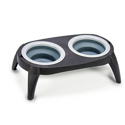 Mascow Matskål För Husdjur Mascow Mc1945 Svart Silikon Plast Hopfällbar 9 X 39 X 9 Cm (12 Antal)