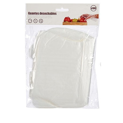 Bigbuy Home Engångshandskar Set Transparent Plast (12 Antal)