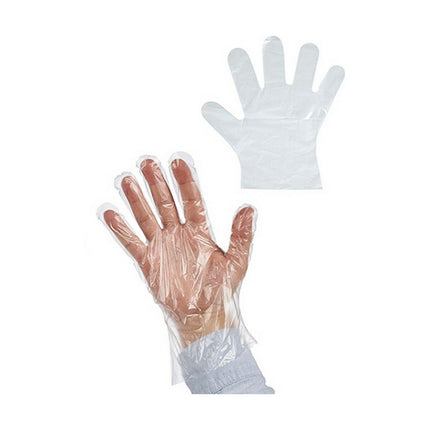 Bigbuy Home Engångshandskar Set Transparent Plast (12 Antal)