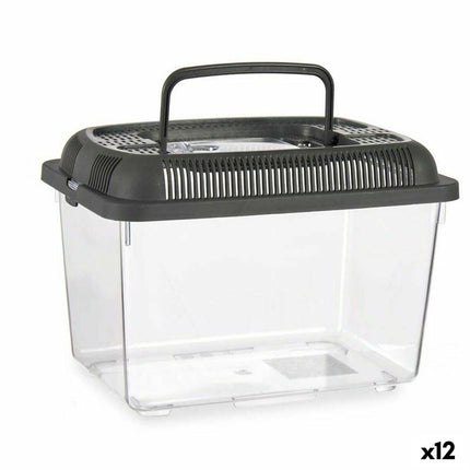 Mascow Fisktank Med Handtag Medium Antracitgrå Plast 3 L 17 X 16 X 24 Cm (12 Antal)