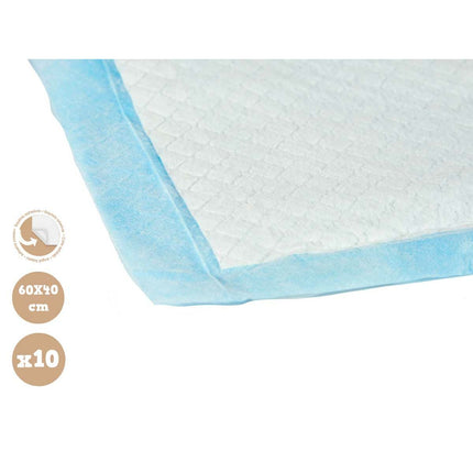 Mascow Träningsunderlägg För Valp 40 X 60 Cm Blå Vit Papper Polyetylen (10 Antal)