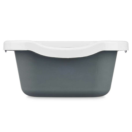 Mascow Kattlåda Vit Antracitgrå Plast 25 X 11 X 2 Cm (11 Antal)