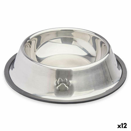 Mascow Hundmatare Mascow 310 Grå Silvrig Gummi Metall 22 X 6 X 22 Cm (12 Antal)