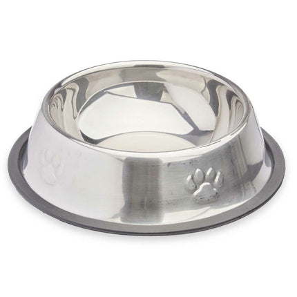 Mascow Hundmatare Mascow 311 Grå Silvrig Gummi Metall 35 X 0,03 X 25 Cm (24 Antal)