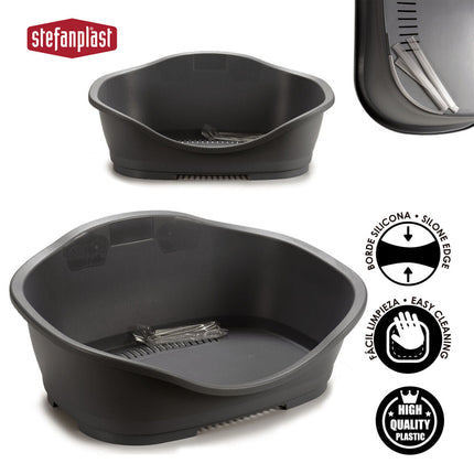 Stefanplast Säng För Husdjur Stefanplast 97621 Grå Plast 68 X 27,5 X 49 Cm 6 Antal