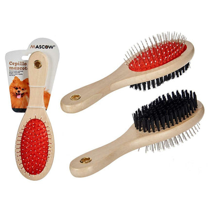 Mascow Hundeborste Mascow Ar1807082 Ar1807082 Brun Svart Röd 7 X 22,5 X 5 Cm (12 Antal)
