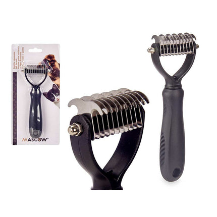 Mascow Hundborste Mascow 333 Svart Silikon 6,5 X 17 X 3 Cm 12 Antal