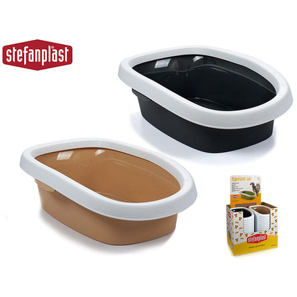 Stefanplast Kattlåda Stefanplast Pr403Q Beige Antracitgrå Plast 38,5 X 17 X 58 Cm (36 Antal)