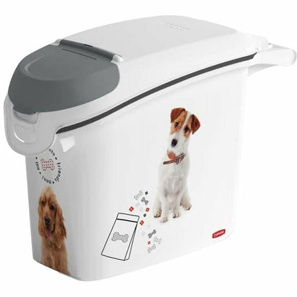 Curver Pet Food Canister Curver Love Pets Vit Gummi Plast 15 L