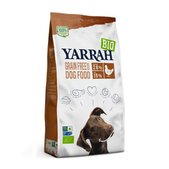 Yarrah Dog Adult Spannmålsfritt Kyckling/Fisk 10 kg